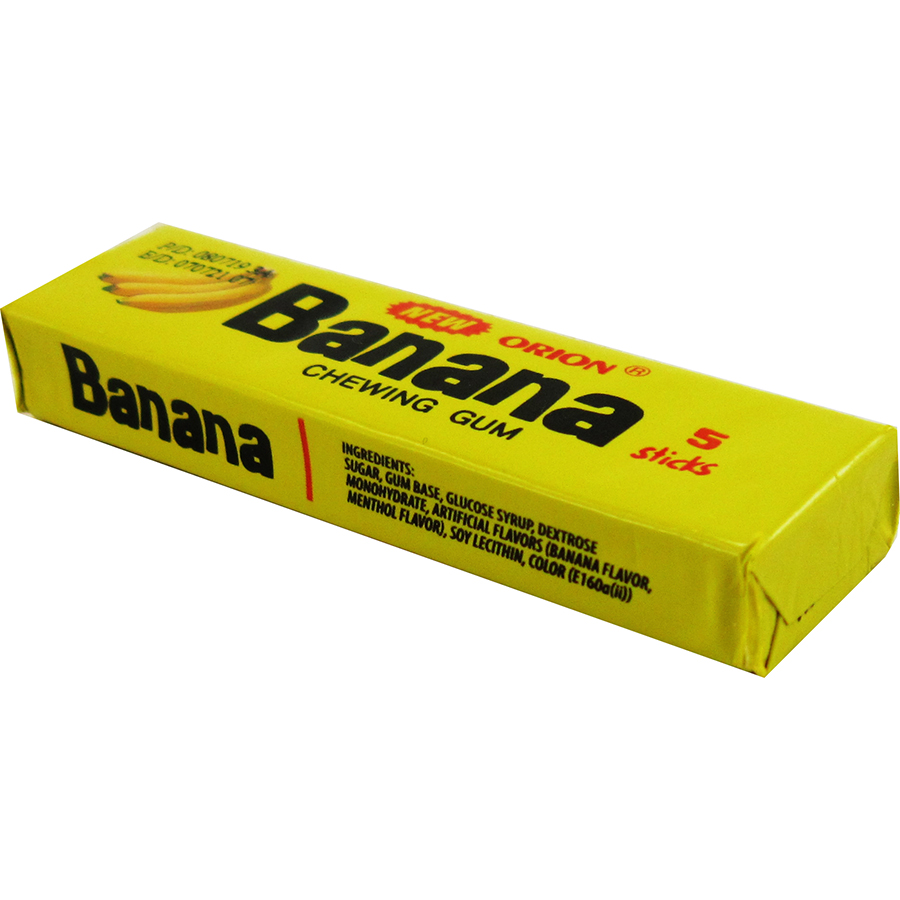 آدامس موزی اصلی Banana ORION GUM بسته 5 عددی - آدامس موزی اصلی Banana ORION GUM بسته 5 عددی