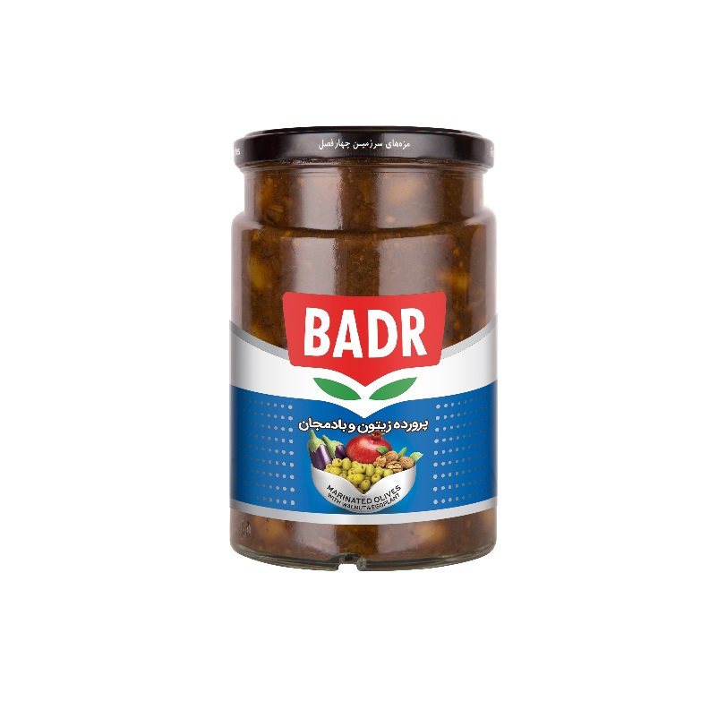 ترشی پرورده زیتون و بادمجان 610 گرم بدر - ترشی پرورده زیتون و بادمجان 610 گرم بدر